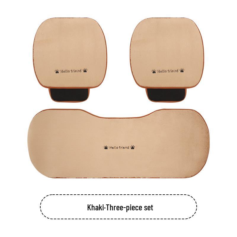 Cartoon Kitten Winter Plush Car Seat Cushion for Honda Civic, Haoying, XRV, Inspire, CRV