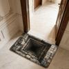 3D Flat Optical Illusion Doormat Non-slip Bedroom Door Rug Creativity Bathroom Carpet  Home Decor