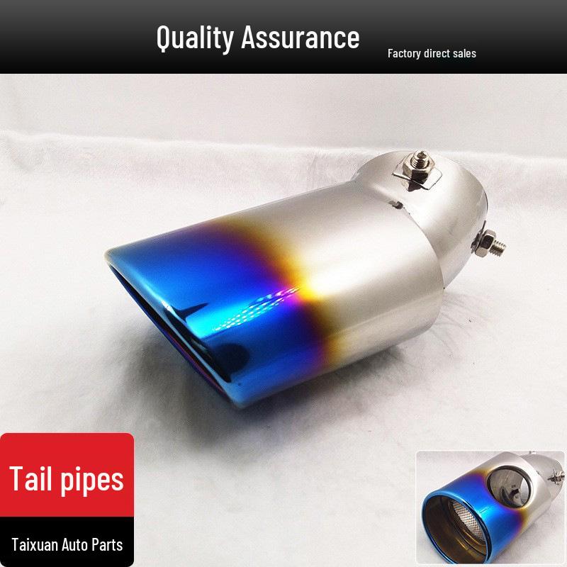 

Cool Blue Stainless Steel Car Exhaust Muffler Tailpipe