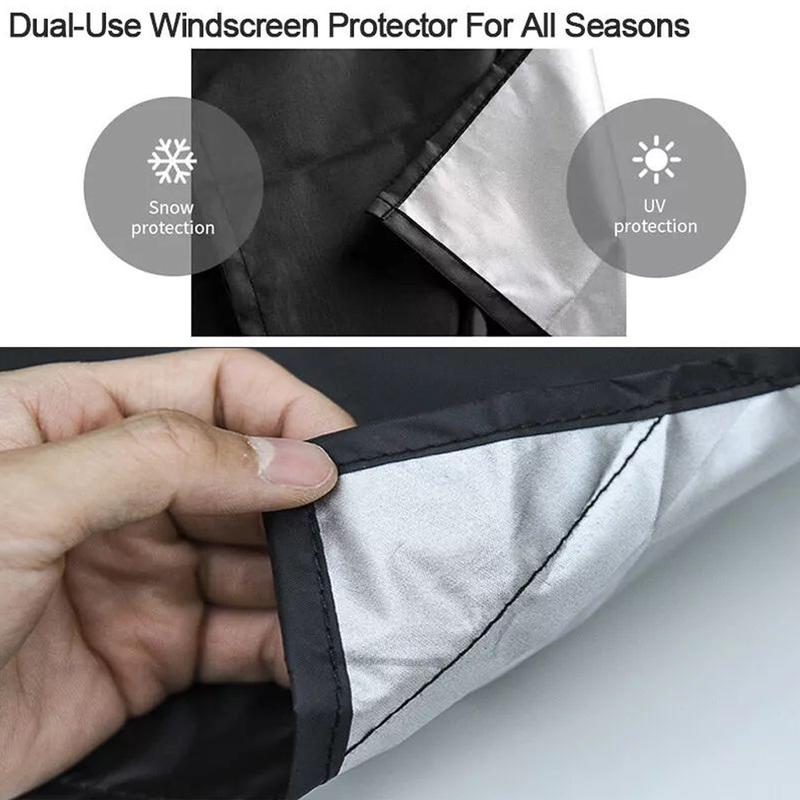 

210 x 145cm Car Windshield Windscreen Ice Frost Snow Cover Sun Shade Dust Outdoor Guard Protector Universal