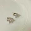 Star Zircon Yk Stud Earrings American Niche Design Sense Cold Retro Unique High-end Sense Women
