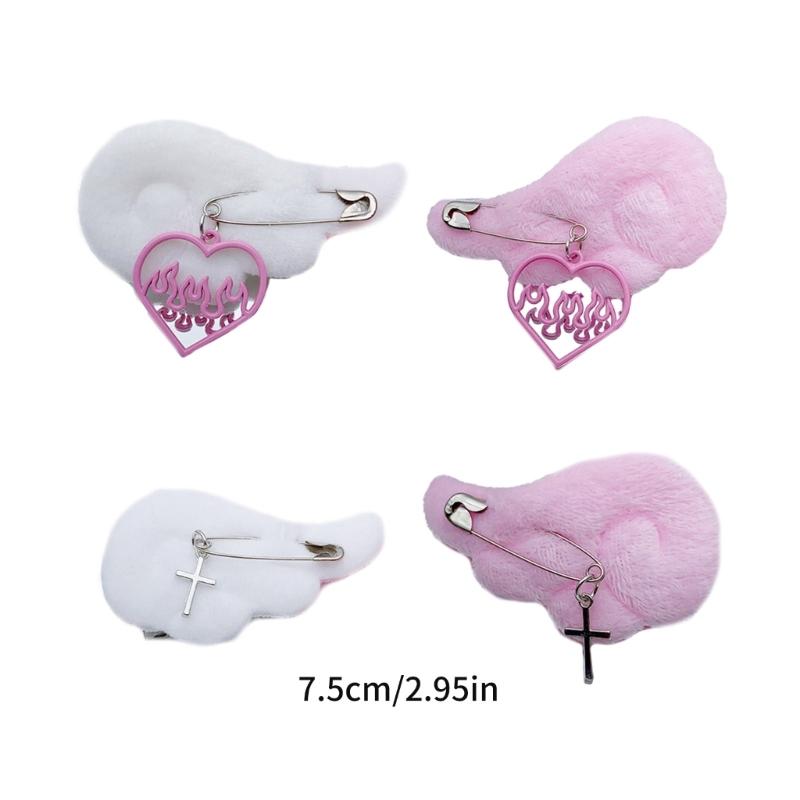 Sweet Style Hair Accessory with Angel Wing Shape Trendy Fashion Hair Clip Charm Adorable and Delicate Hair Accessories