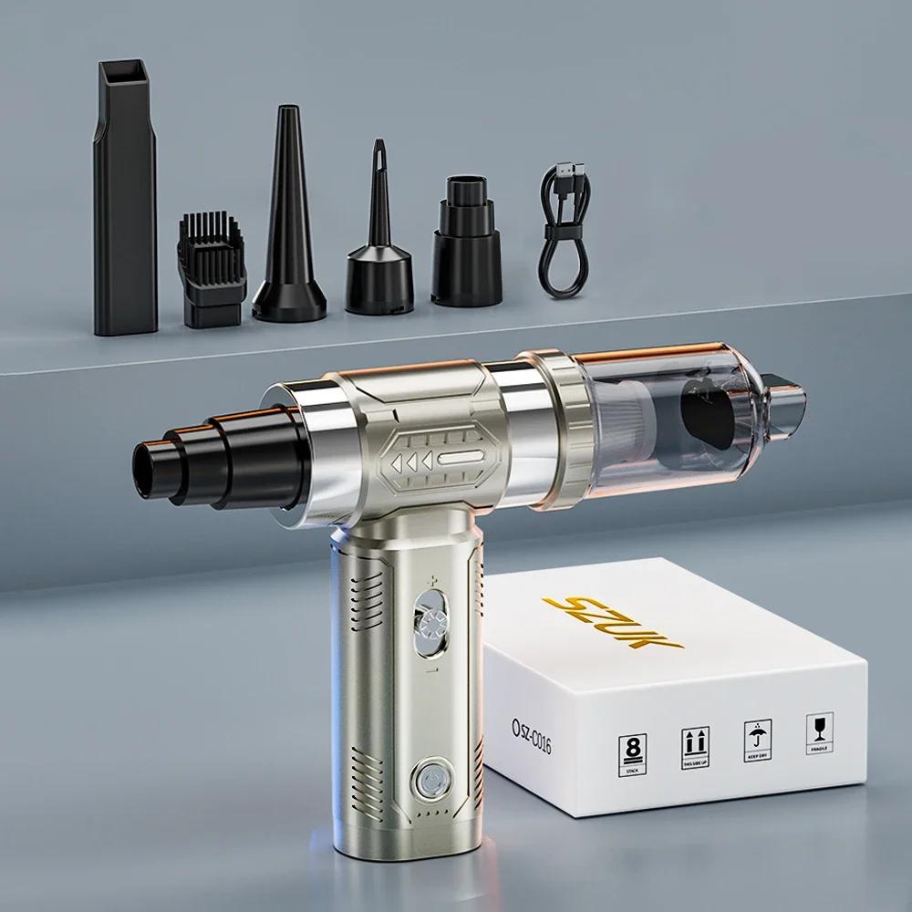 

SZUK Turbo Fan Mini Air Blower Handheld 2025 NEW Portable Duct Jet Fan Mini Air blower Brushless Motor Car Vacuum Cleaner Pro Grey