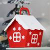 5Pcs Christmas Red Small House Candy Box, European Creative Souvenir Candy Box, Holiday Gift Packaging Box, Wedding Candy Box