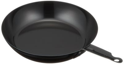 Endo Shoji Commercial Iron Black Ofen-Bratpfanne mit dicker Platte, 24 cm, IH-kompatibles Eisen, hergestellt in Japan, AHL94024