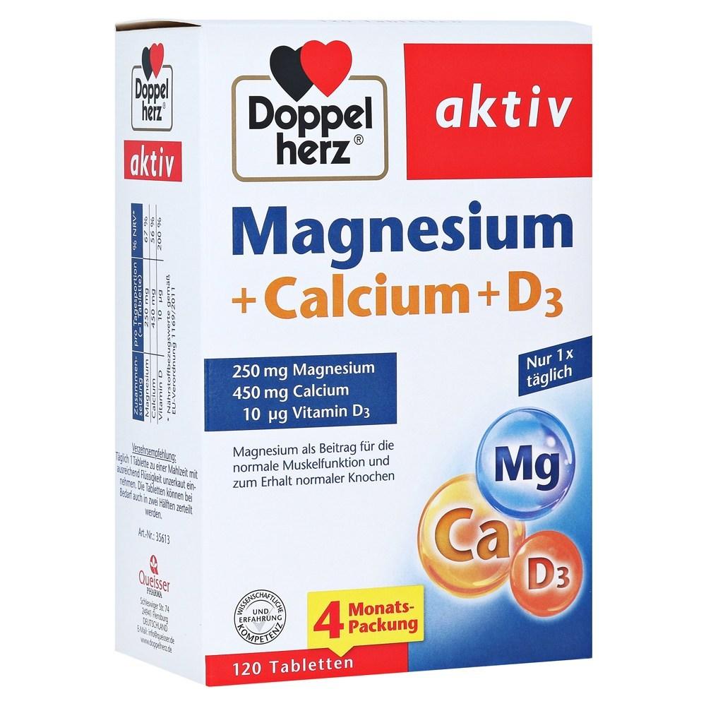 Doppelherz Makaldi (Magnesium + Calcium + Vitamin D3) 120 Tablets 1 Pcs