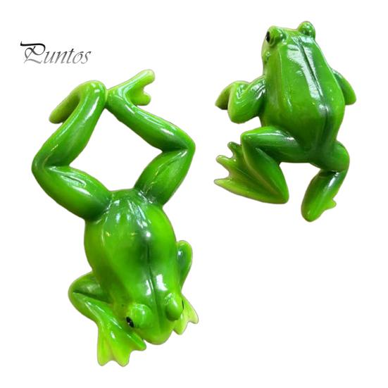 

2 шт., фигурка лягушки, цветочный горшок, ваза, обнимашка, подвесная лягушка, смоляная статуя животного, скульптура, украшение для внутреннего и наружного сада, орнамент 1 Pair