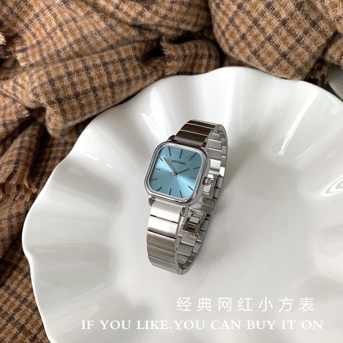 Watch Niche Simple Fashion Square Versatile Retro Temperament Retro Watch Women S Watch
