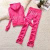 2Piece Sets Velvet Running Sets Long Sleeve Tracksuit Women Y2K Fashion Hooded Pants  Women