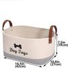 Cotton Multifunction Storage Basket With Handles For Home Organization And Toy Storage