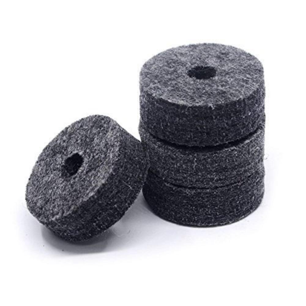 23-Piece Drum Set Accessories Drum Set Felt Pad Set Felt Non-Slip Pads Drum Set, Gray and Black