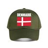 Denmark Flag Graphic Baseball Cap Fashion Outdoor Sports Sunhat Unisex Snapback Cap Womens