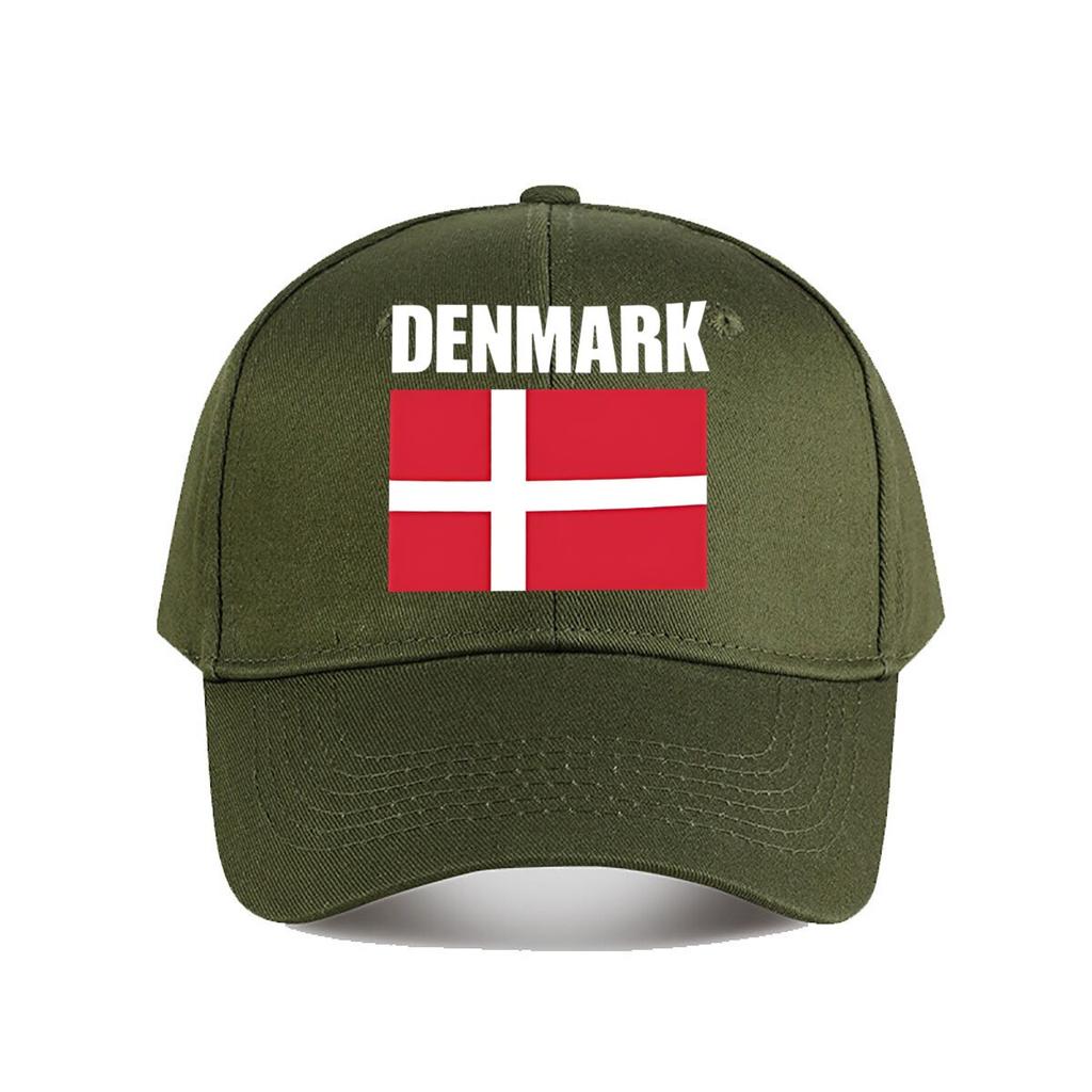 Denmark Flag Graphic Baseball Cap Fashion Outdoor Sports Sunhat Unisex Snapback Cap Womens