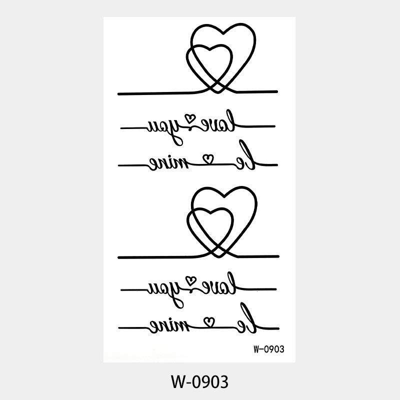 Beauty Sticker Cartoon Tattoo Sticker Waterproof Small Fresh Children Temporary Tattoo Tattoo