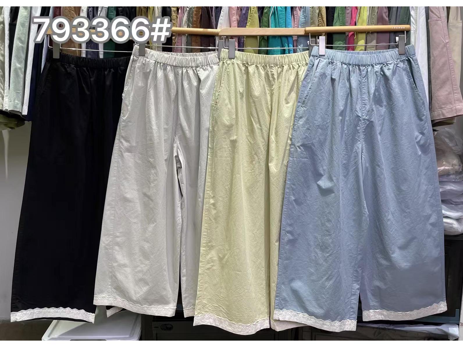 

Летние кружевные укороченные брюки Nine Stone больших размеров, свободного кроя, с прямыми штанинами One Size синий