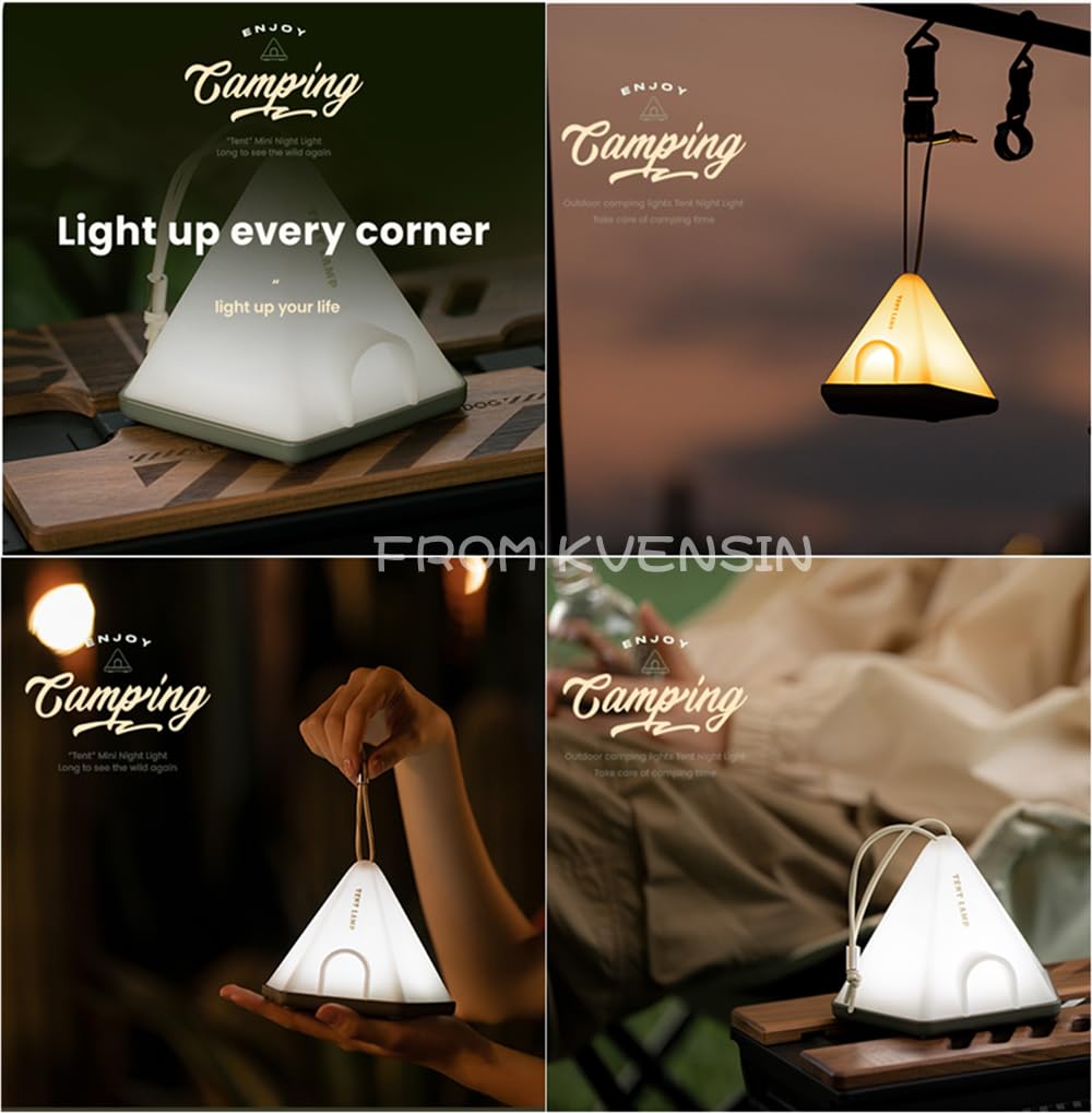 Kvensin Night Light [Tent] LED Table Light with Multi-Color Dimming, 6 Levels of Dimming, Perfect for Nursing, Baby Crying, Cute Baby Light, USB
