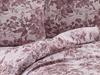Parure de lit - SOFRANO - Rose - 220x240 cm - 1 housse de couette - 2 taies d'oreillers