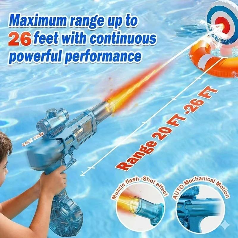 Simulation Fire Fighting Children'S Electric Water Gun Large Capacity Automatic Continuous Water Gun Water Spray Toys For Kids