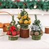 Christmas Ball Needle Tree Ornaments, Christmas Desktop Simulation Christmas Tree Decorations Small Gifts