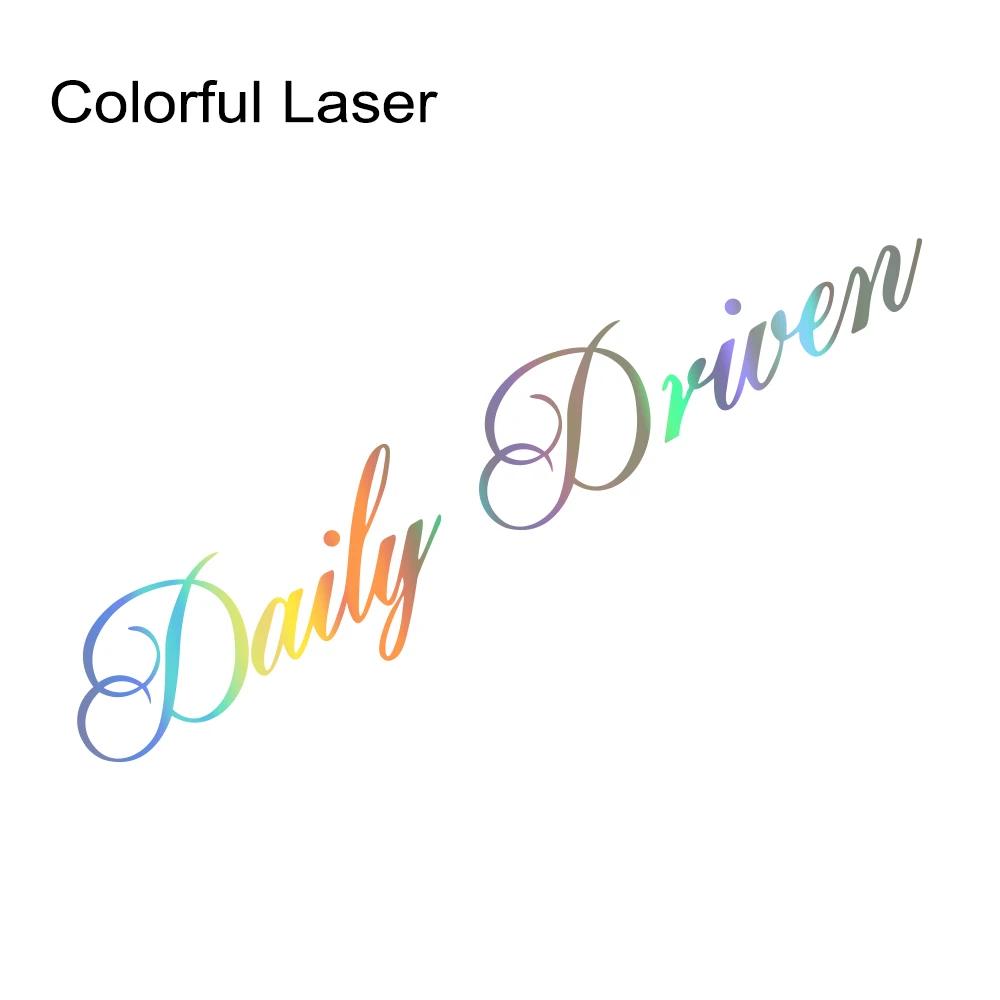 Daily Driven Car Windshield Banner Graphics Sticker Racing Stripes Vinyl Decal Car Truck Body Window DIY Decoration Accessories