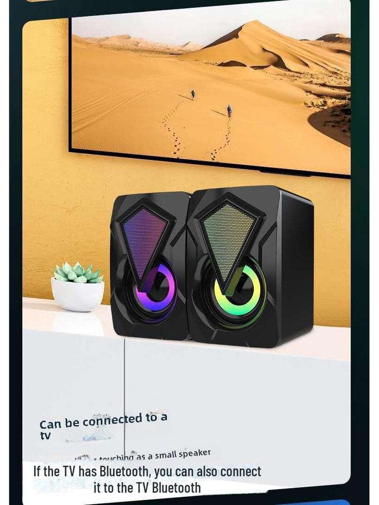 X2 RGB Wired Mini Multimedia Computer Speakers for Desktop & Notebook