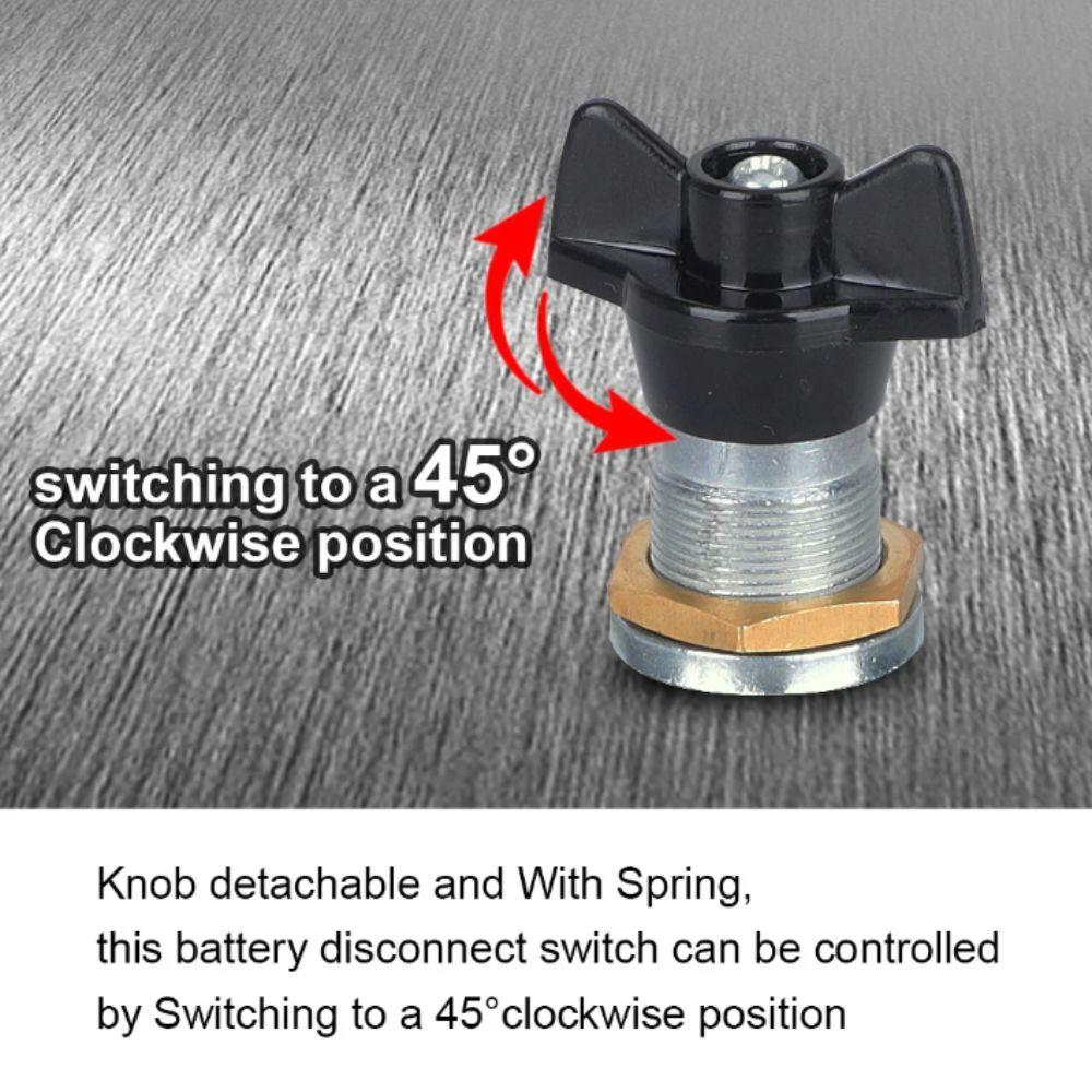 Disconnect Function Battery Kill Switch 12-24V Cut Off Switch Battery Isolator Switch  RV Vehicles