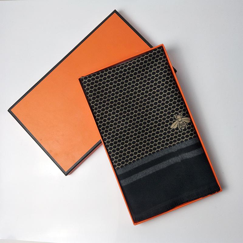 2019 Winter New Model, Imitation Cashmere Men's Scarf, Long Jacquard Horse Brand Double-sided Warm and Cold-proof