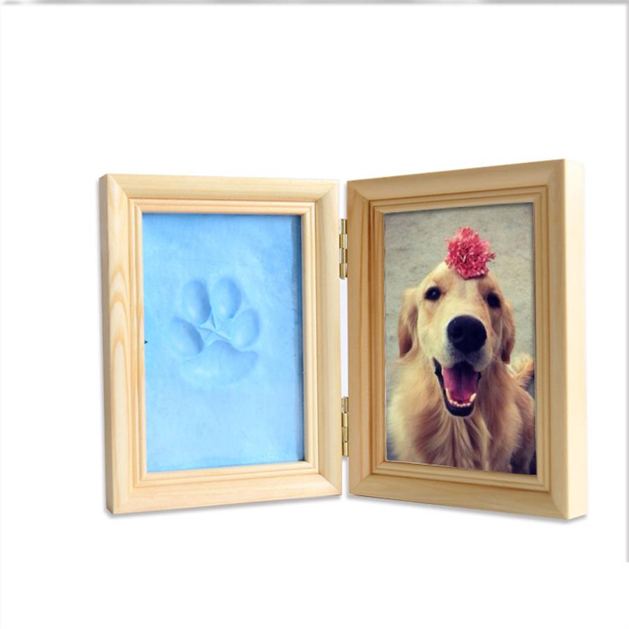 Personalised Dog Memorial Photo Frame Gift Engraved Pet Paw Print Universal Photo Frame