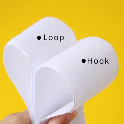 3M/Perechi 16/20/30/50mm Bandă Adezivă cu Prindere Adezivă Bandă Cârlig și Buclă Cusabilă Nylon Autocolant Magic Bandă pentru Materiale Accesorii de Cusut Alb