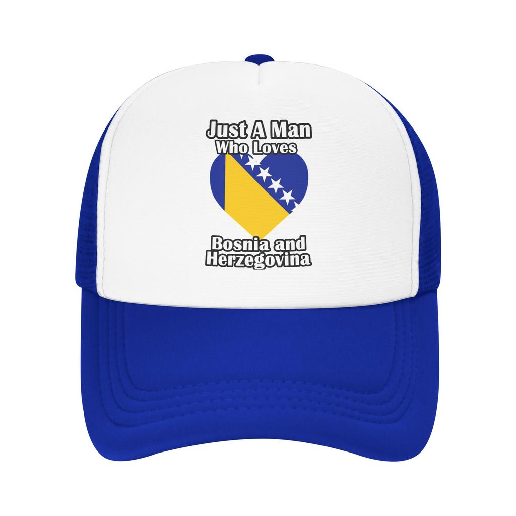 Bosnia and Herzegovina Flag Cap For Unisex Women Cool Baseball Cap Trucker Hat Travel Headewear Adjustable