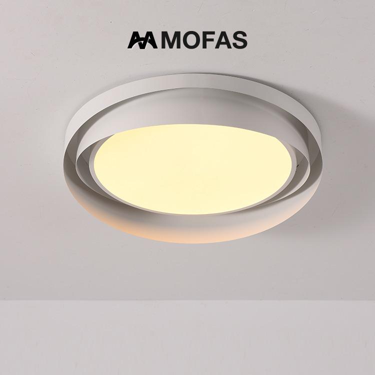 Modern Nordic LED Ceiling Light - Minimalist Round Design for Master Bedroom
