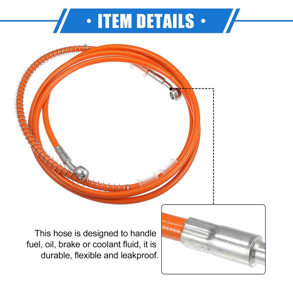 VekAuto Bike Brake Hose Clutch Hose Oil Hose with Spring