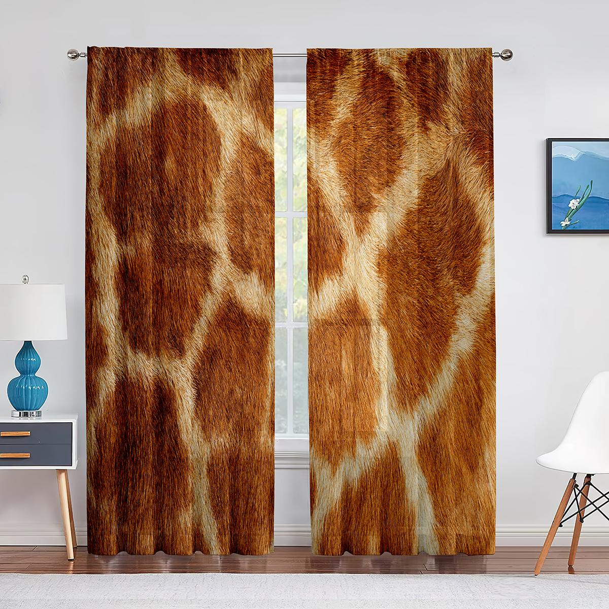 Коричневые леопардовые прозрачные вуали с мехом животных — фото 12