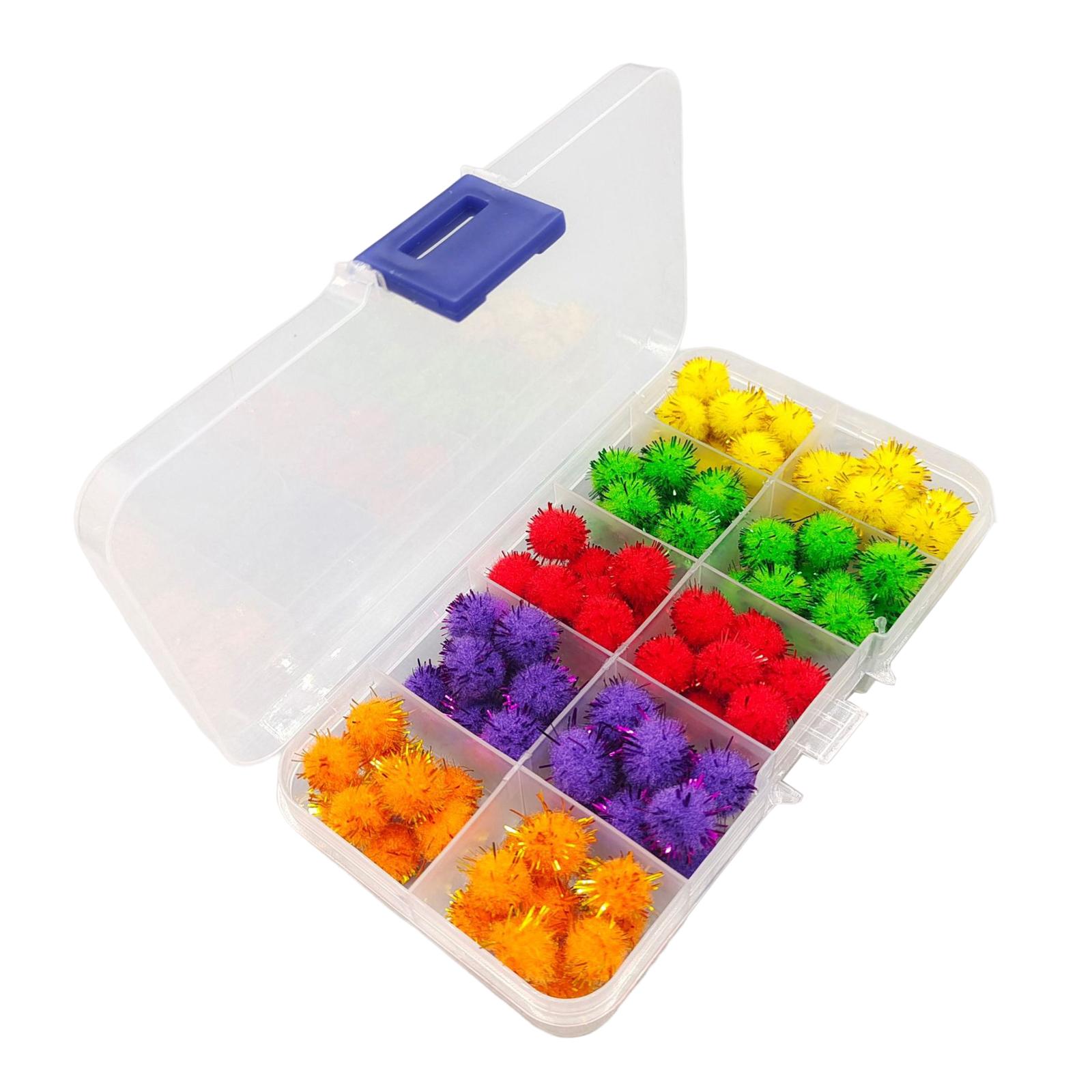 

100Pcs Glo Bug Fish Eggs Ball 5 Colors 8-10mm Flytying Lure Free Box