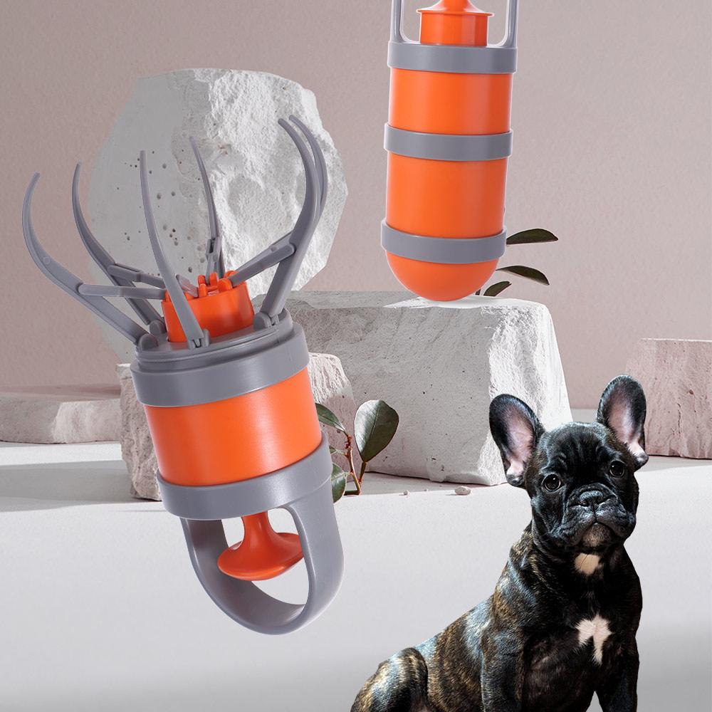 Portable Non-Breakable Dog Pooper Scooper Durable Lightweight Dog Waste Picker Foldable Eight-Claws Poop Picking Up Clip Cat