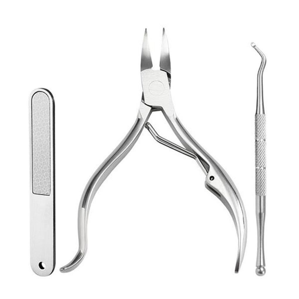Remedy Ingrown Toenail Nail Nipper 3-piece Pedi Thick Toenail Clipper