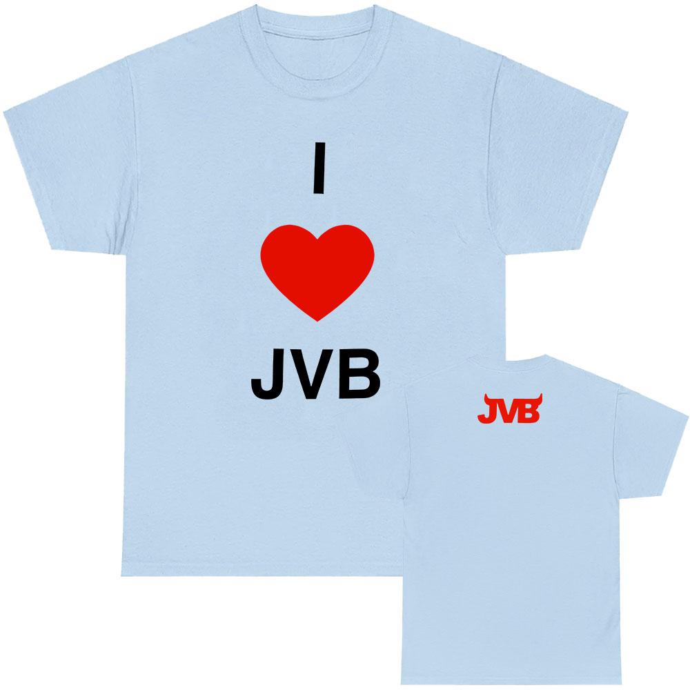 I Love JVB Tee JOEY VALENCE & BRAE Band Design Merch Short Sleeve Cotton Men/Women T-shirt Casual Loose O-neck Male T Shirt Tops
