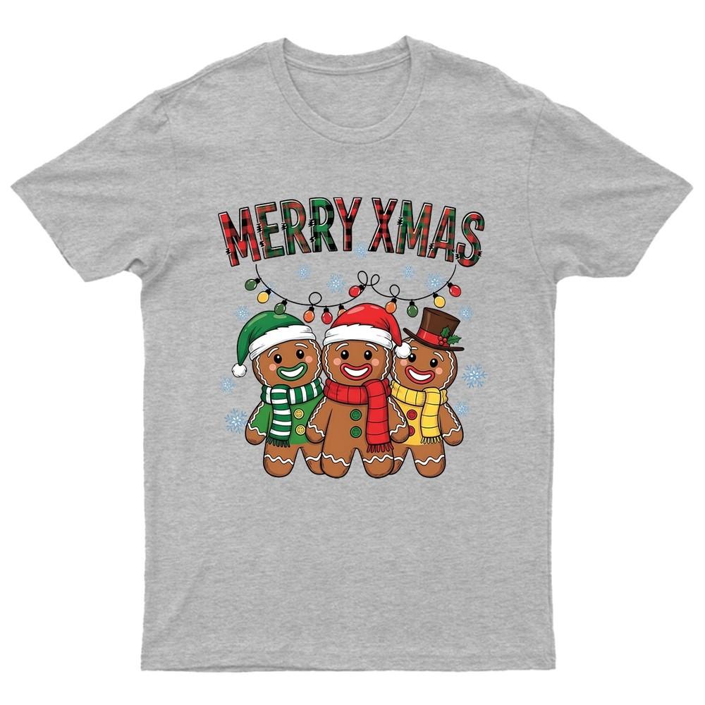 Merry Xmas Gingerbread Christmas TShirt Unisex Gift Retro Funny Unisexs