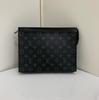 [Pre-Owned] Pochette Voyage MM 'Black Monogram Eclipse Canvas' - Excellent #VC0RTZ