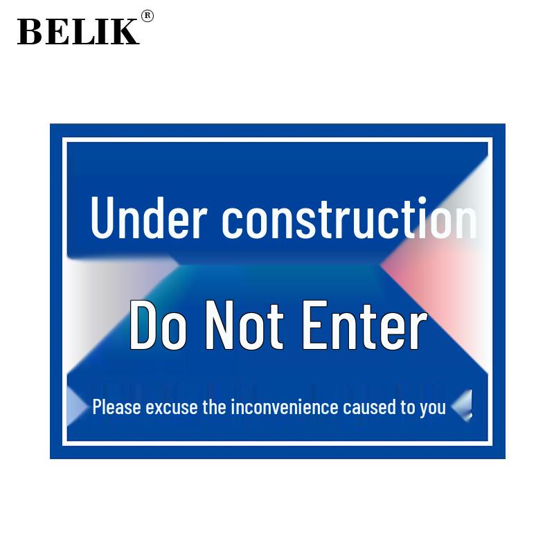 BELIK Construction Site Safety Warning Sign 40x52CM