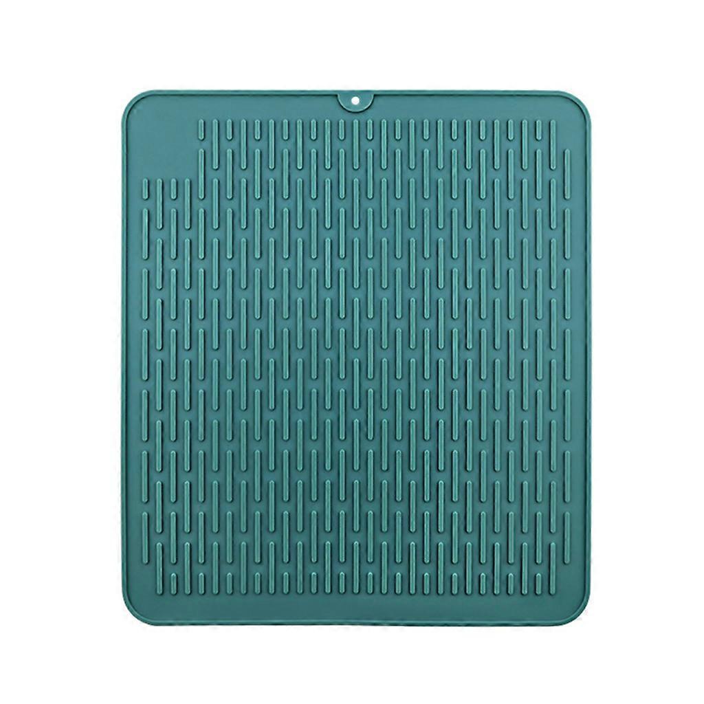 Durable Flexible Silicone Pot Holder Tableware Pad Coasters Trivet Silicone Pot Holder Non Slip Heat Resistant Hot Pad Light Green