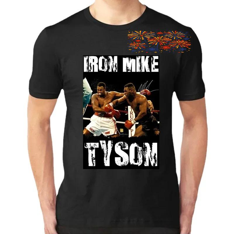 Boxen Iron Mike Tyson Jubiläum T-Shirt 100% Baumwolle Rundhals Kurzarm Sommer Lässig Herren T-Shirt Streetwear