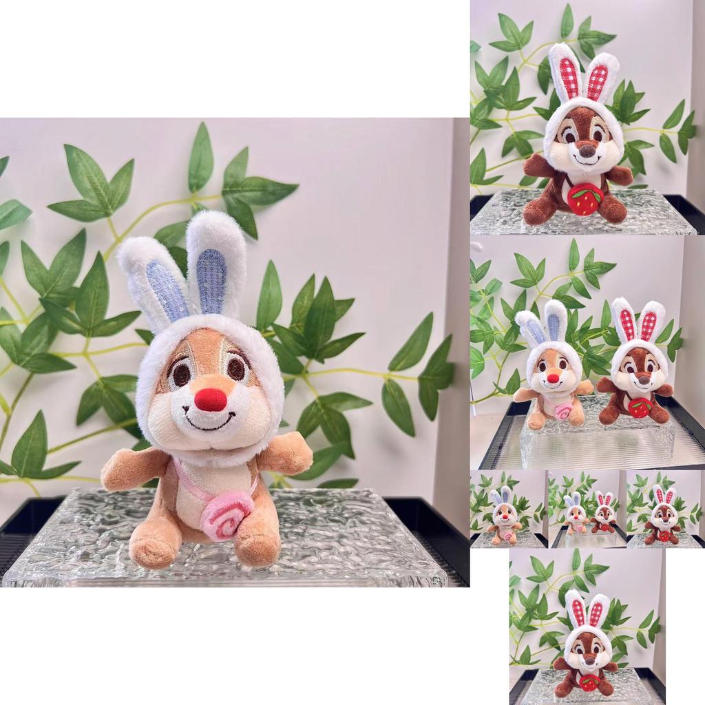 Cute Cartoon Plush Squirrel Keychain Soft Toy Accessory For Bags And Keys