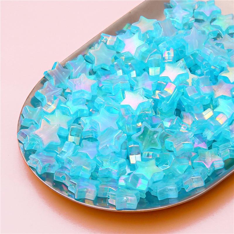 Handmade Beads Acrylic Color-plated Beads Handmade DIY Beaded Earrings Bracelet Cell Phone Chain Accessories Materials Loose Beads Making Accessories