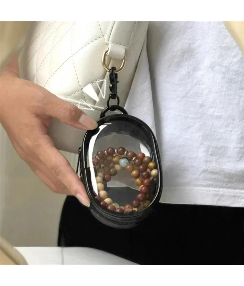 Portable Mini Zipper Storage Bag Keychain Box Organizer For Earphones Chargers Bags  A Gift for My Girlfriend Case