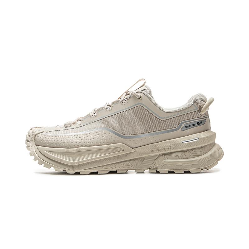 Li-Ning Counterflow Xingchuan Unisex Low Top Hiking Shoes Pebble White Grey AHTU023-17 41