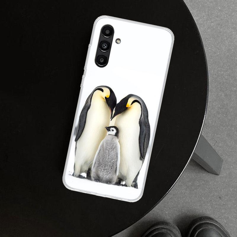 Pinguine Liebe am Nordpol Handyhülle Cover für Samsung Galaxy A17 A16 A26 A36 A56 A57 A37 A15 A25 A35 A55 A14 A24 A34 A54