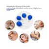 4 Stück Gesichts- Schröpfmassage-Set, Professionelles Glas-Schröpfset mit Silikonkugel