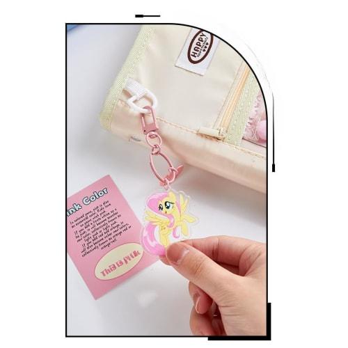 TAKEY Card File, Cute Trading Card Case with Clear Window, Perfect for Korean Idol Cards, Photos, and More, Perfect As a Gift with Accessories (Pink [