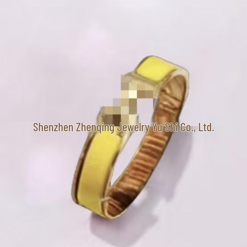 Náramek s písmenem H pozlacený 18k smaltovaný - Klasická móda, Více barev, Ideální pro páry